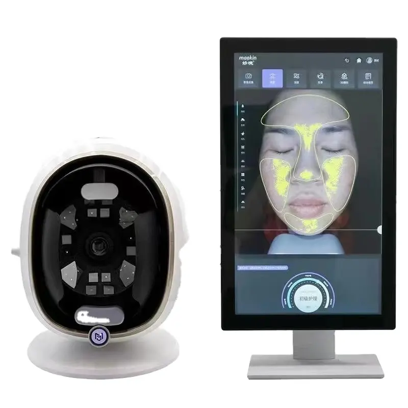 2024 क्यूवाई नए मॉडल पेशेवर पोर्टेबल डिजिटल 3डी त्वचा परीक्षक मशीन चेहरे की त्वचा स्कैनर मशीन स्मार्ट त्वचा विश्लेषक