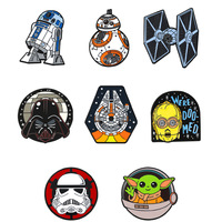 Broche de dessin animé en émail créatif, en alliage de zinc, effet goutte d'huile, pour la décoration - Ventes Flash