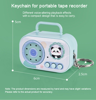 Mini enregistreur vocal changeur de voix en gros, porte-clés, breloque de sac de dessin animé, pendentif créatif, jouet amusant pour enfants
