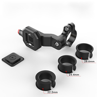 Support de téléphone portable pour moto, fixation portable pour smartphone, rotation à 360 degrés, déverrouillage à une touche, utilisation à une main, fixation sur guidon