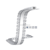Profilé LED flexible pour cloison sèche en plâtre, profilé en aluminium pliable sur le dessus avec diffuseur continu intégré