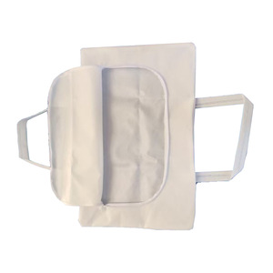 Sac mortuaire jetable en tissu non tissé 90x210cm blanc à usage médical - Product Image 3