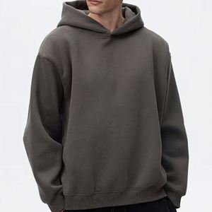 Hoodie unisexe personnalisé en usine, 350 g/m², épais, imprimé DTF/DTG, style streetwear, en coton uni, coupe ample, doublure polaire, surdimensionné - Product Image 1