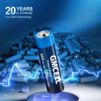 Batterie GMCELL AAA FR03 1,5V 1200mAh Li-FeS2, durée de vie de 10 ans, pour stock à long terme en vente au détail, détecteurs de CO et radios portables