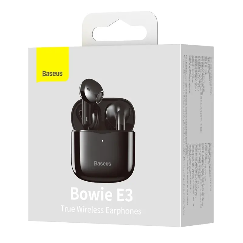 Original Baseus Bowie E3 fone BT Headphone Wireless Headphones TWS earphones Fast charging 0.06 second delay Location APP