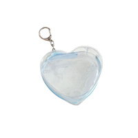 Sac à langer coloré en forme de cœur, mini pochette zippée, sac de poussette, sac de rangement multifonction en PVC, porte-clés décoratif d'extérieur