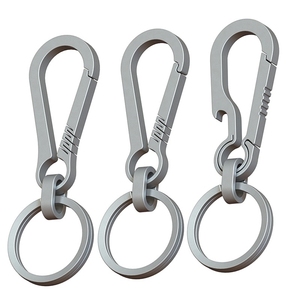 <span class=keywords><strong>Mousqueton</strong></span> en titane <span class=keywords><strong>porte</strong></span>-clés Clip petit sac à dos Clip <span class=keywords><strong>porte</strong></span>-clés robuste Anti-perte <span class=keywords><strong>porte</strong></span>-clés à dégagement rapide pour clés bouteille - Product Image 1