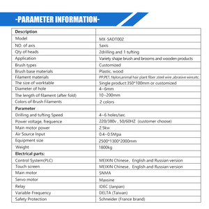 Máy May Chổi Tự Động 5 Trục 2 Khoan Và 1 Tufting Sản Xuất Cao Để Làm Chổi - Product Image 6