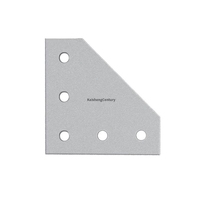 Plaque de connexion en L à 5 trous pour profilés en aluminium à rainure en T 2020 3030 4040 – Vente en gros