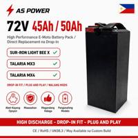 Batterie liquide Ansen AS-LBX-7250 72V 45Ah 50Ah compatible Talaria Sur-Ron, 800 cycles, vente directe usine, mise à niveau en gros pour installation directe