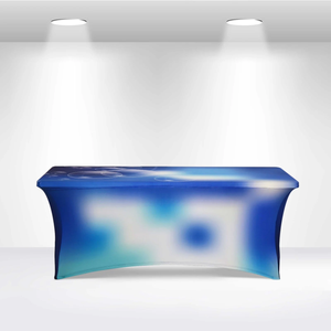 Nappe de table extensible imprimée de 6 pieds et 8 pieds, nappe de table sur mesure pour stand d'exposition - Product Image 3