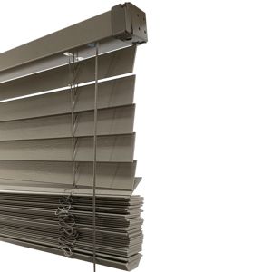 Stores enrouleurs occultants en bois/imitation bois modernes pour bureau, sans cordon/manuel, électriques, prix de gros abordable pour fenêtres - Product Image 1