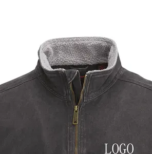 Primavera 2023 fashion casual warm vest custom cotton wool fleece composite full zipper gilet da uomo adatto per giovani uomini