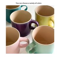 Tasses en céramique multicolores polyvalentes avec poignée Tasse pour boire et décorer