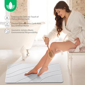 Tapis de bain antidérapant en pierre de diatomite super absorbante CF, tapis de salle de bain, tapis de sol pour chambres, tapis de porte, tapis antidérapant à séchage rapide - Product Image 5