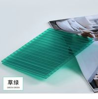 Plaque alvéolaire en polycarbonate certifiée CE/ISO, tailles personnalisées OEM et trous pré-perforés disponibles pour les puits de lumière
