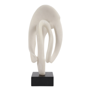 Scultura Decorativa in Resina con Base in Marmo, Elemento d'Arredo Contemporaneo per Soggiorno, Bagno e Tavolino da Caffè - Product Image 3