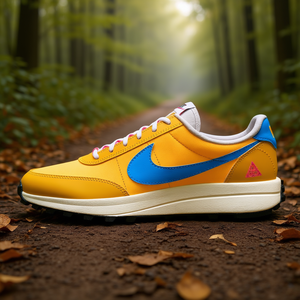 Chaussures de trail Nike Ldv unisexes, tige en mesh jaune, semelle extérieure en caoutchouc, semelle intermédiaire en EVA, été - Product Image 2