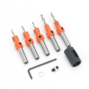 10mm 45 # Thép chìm khoan vít mở cho lỗ gỗ khoan hợp kim & vật liệu cacbua HSS kết thúc cho khoan nề - Product Image 1