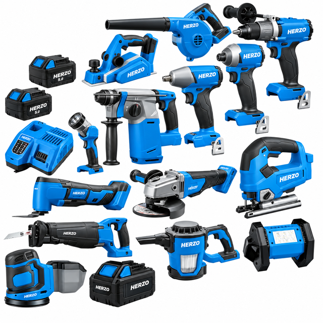 20V Cordless Brushless Impact Driver 18V with 2 Pcs 2.0 3.0 4.0Ah Batteries and Charger Power Drill Kit Tools