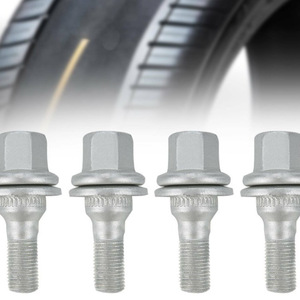 Tuercas de rueda para Peugeot 2008 301 307 308 308S 408 5008, tornillos de rueda de acero plateados, piezas de repuesto - Product Image 1
