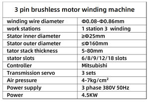 <span class=keywords><strong>DR</strong></span>自動CNC天井扇モーター、ウォーターポンプ、コンプレッサー、ステッピングモーター、ブラシレスモーター、ステータ巻線機 - Product Image 5