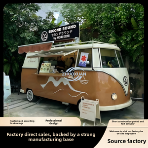 Mobile Street <b>Mirror</b> Food Trailer Truck Equipped Fast Food Vending Cart - Product Image 4