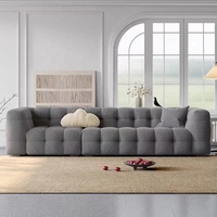Neues Design Samt Stoff Schnitts ofa moderne 4-Sitzer Chesterfield Salon Wohnzimmer Sofa Set Möbel