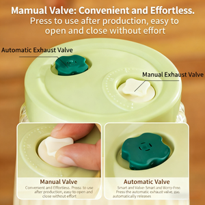 Pot <span class=keywords><strong>de</strong></span> fermentation manuel et automatique pour kimchi en verre, 36 oz, 46 oz, 60 oz, durable, multifonctionnel, moderne, récipient à cornichons, bouchon à air, pour la <span class=keywords><strong>maison</strong></span> - Product Image 2