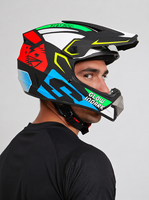Casque de moto unisexe élégant certifié 3C pour adultes, style intégral, en alliage plastique technique, pour toutes les saisons, sûr et sportif