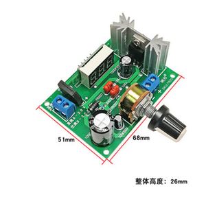 Regulador de Voltaje Ajustable 317, Fuente de Alimentación de <span class=keywords><strong>2A</strong></span> con Pantalla de Voltaje, Módulo Regulador de Potencia <span class=keywords><strong>LM317</strong></span>, Placa Reguladora - Product Image 2