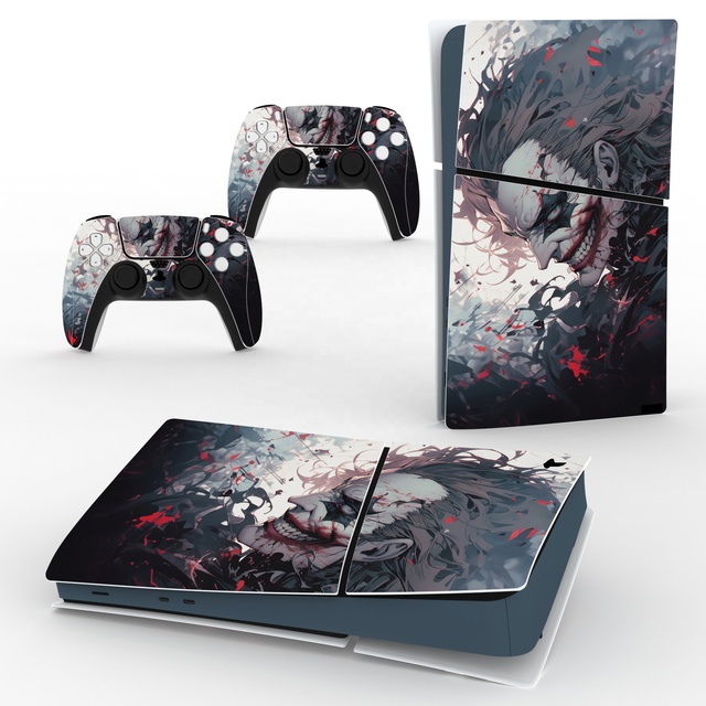 For PS5 Slim Digital Edition Console and Controller Skin - Full Body Vinyl Wrap