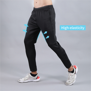 <span class=keywords><strong>Pantaloni</strong></span> sportivi da <span class=keywords><strong>uomo</strong></span> per allenamento calcio <span class=keywords><strong>con</strong></span> cerniera tascabile da Jogging <span class=keywords><strong>pantaloni</strong></span> da corsa per allenamento Fitness maschile 1 pezzo abbigliamento sportivo adulti - Product Image 3