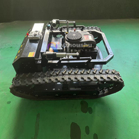 Robot robot autonome télécommandé automoteur sur chenilles grande tondeuse à gazon automatique Gps