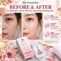 Sérum Visage Raffermissant Anti-Âge et Lissant Rides à base de Peptides Micro-encapsulés PDRN d'ADN de Saumon Sauvage Fermenté, Hydratant et Réparateur