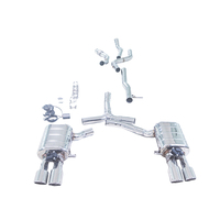 Échappement Valvetronic Professionnel de Haute Qualité pour Audi A5 2.0T B10 2025-2026, Silencieux de Tuning Poli Miroir SUS304, Performance Améliorée