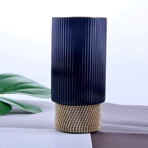 럭셔리 크리스탈 <span class=keywords><strong>mulled</strong></span> 와인 선물 유리 세트 수제 구식 수직 라인 샷 안경 사용자 정의 로고 - Product Image 4