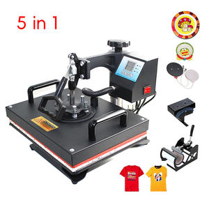 Presse à chaud pivotante robuste EF-HP1(5) pour t-shirts, chapeaux, tasses, professionnelle avec contrôle numérique et chauffage uniforme - Product Image 1