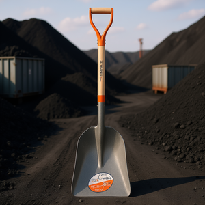 Pala para Carbón Clásica PCAY de Grado Industrial Truper con Mango en Y, Mango de Madera, Hoja de Metal, Ángulo de 90 Grados, Diseño de Empuñadura en D, Acabado Naranja - Product Image 2