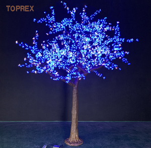 Toprexdecor Meilleure Lampe Décorative 3456, <span class=keywords><strong>Arbre</strong></span> de <span class=keywords><strong>Cerisier</strong></span> Artificiel Extérieur à <span class=keywords><strong>LED</strong></span> à Couleurs Changeantes, Lampe Fleur de Sakura - Product Image 6