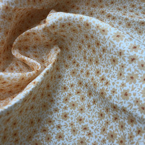 Vente en gros 100% chemise en tissu de <span class=keywords><strong>lin</strong></span> pur petit motif floral sur fond <span class=keywords><strong>blanc</strong></span> pour robes et canapés - Product Image 3