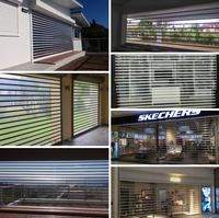 Vente en gros fournisseur de bobine de polycarbonate anti-UV anti-rayures porte à volet roulant en aluminium transparent