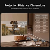 Mini Proyector Portátil Android 12 1080p 4K LED para Cine en Casa, Smart TV, 1400 Lúmenes, Tiro Corto, DLP, Corrección Trapezoidal Automática, Compatible con 3D