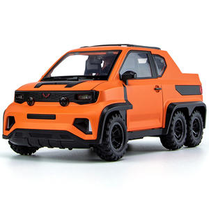 Wuling Hongguang-mini camioneta de aleación para niños, coche de simulación, modelo de coche de metal, coche de juguete, 1:18 - Product Image 1