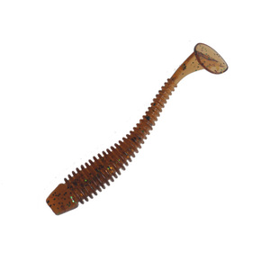 Señuelo blando de 60 mm y 1,3 g con cola en T, paquete de 6, cebo para lubina de lago, para pesca en agua dulce, señuelos biónicos artificiales de silicona - Product Image 3