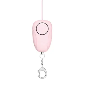 Custom Personal Alarm Keychain Security Self Defense Products for Woman Safety with LED Flashlight