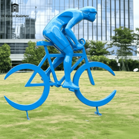 Sculpture de sportive en FRP sur mesure, grande taille, figurine de joueur de basket-ball, athlète en course, statue pour la décoration de la maison, du jardin, du club ou de la salle de sport
