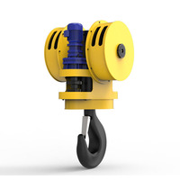 Crochet de grue rotatif motorisé à 360 degrés avec loquet de sécurité