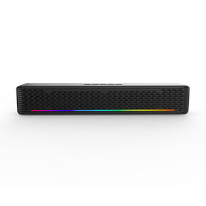 Barra de sonido estéreo de alta potencia Altavoz inalámbrico de diente azul con graves mejorados para juegos Tv Computadora Cine en casa Luces RGB <span class=keywords><strong>FMradio</strong></span> - Product Image 3