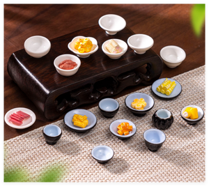 Platos pequeños de bebida realista en miniatura 3D, taza de té, cuenco para bebidas, plato de cena, bandeja para servir, tamaño Mini, comida y bebidas, restaurante - Product Image 5